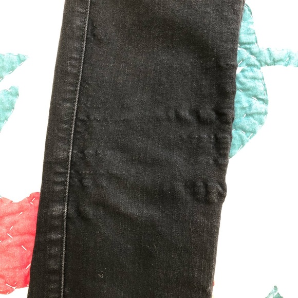 7 for all mankind the skinny black jeans, size24 - Picture 5 of 6